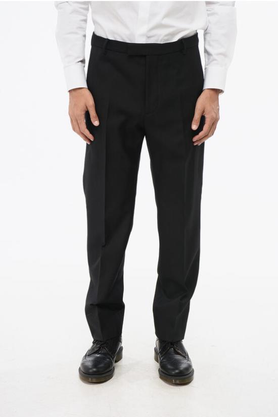  구찌 울 블렌드 트윌 트라우저 791156ZAMII1000 Black