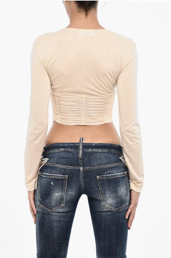  디스퀘어드2 긴팔 티셔츠 S72NC1074 S76623 120 Beige - DSQUARED2