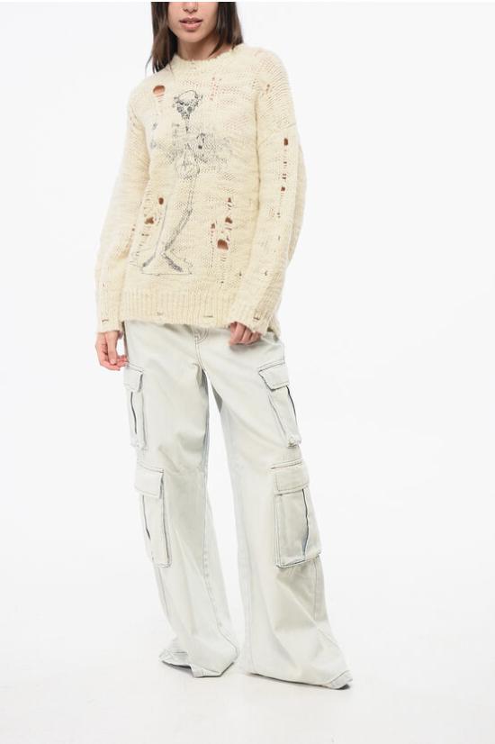  알13 스웨터 R13WY089 Y142B A0008 White - R13