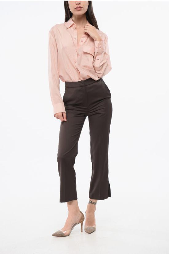  루루 스튜디오 스트레이트 팬츠 DORKAS CHOCO Brown - LOULOU STUDIO