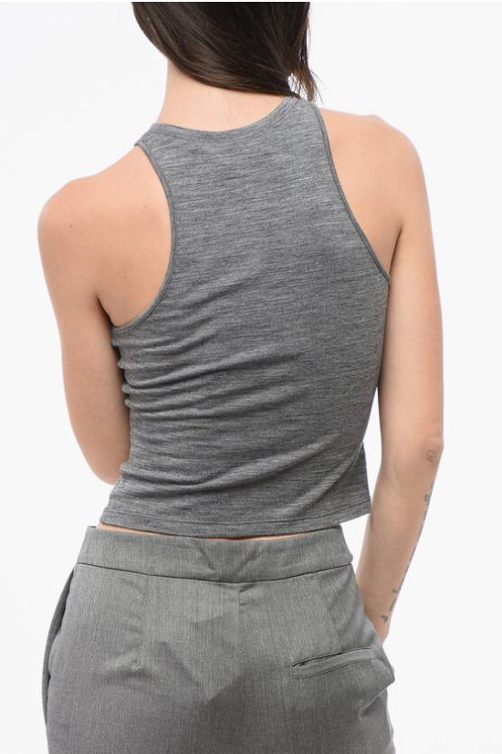  안다마네 민소매 티셔츠 T160735B TJV048 A0001 Gray - ANDAMANE