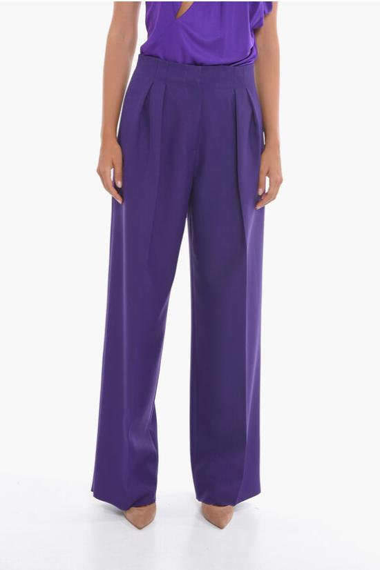  슈퍼 블론드 스트레이트 팬츠 TROUSERS FVIOLA Violet