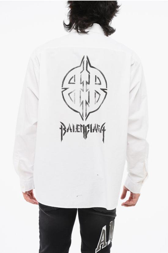  발렌시아가 긴팔 셔츠 794583TNM609000 White - BALENCIAGA