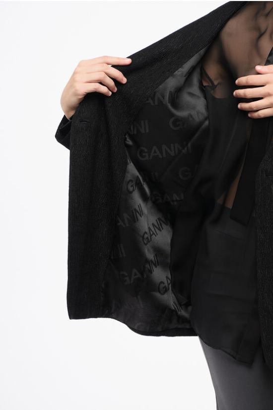  가니 수트 자켓 F9395 099 Black - GANNI