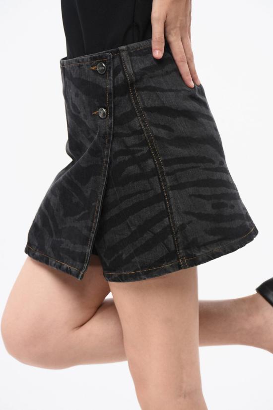  가니 데님 스커트 J1517 099 Black - GANNI