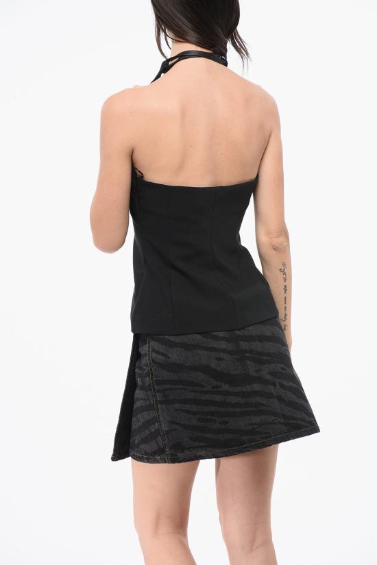  디 아티코 민소매 티셔츠 248WCT279E100 100 Black - THE ATTICO