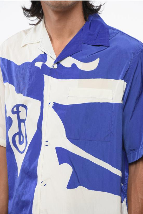  버버리 반팔 셔츠 8090011 B7647 Blue - BURBERRY