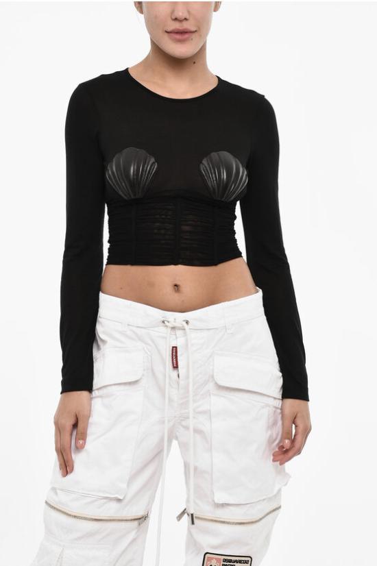  디스퀘어드2 긴팔 티셔츠 S72NC1074 S76623 900 Black