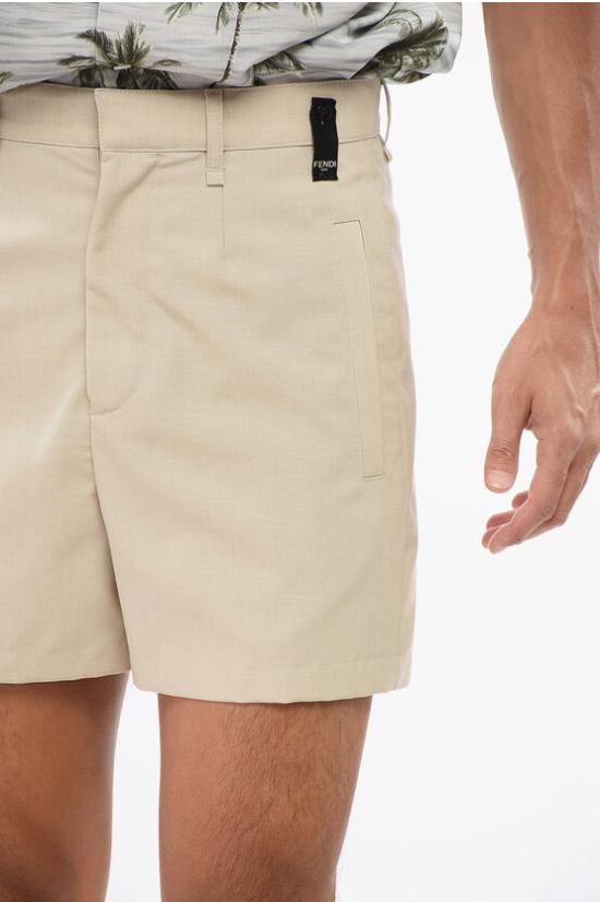  펜디 숏팬츠 FB0978AR8T F1MTE Beige - FENDI