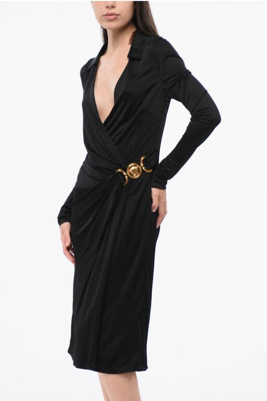  베르사체 롱 원피스 1016412 1A10183 1B000 Black - VERSACE