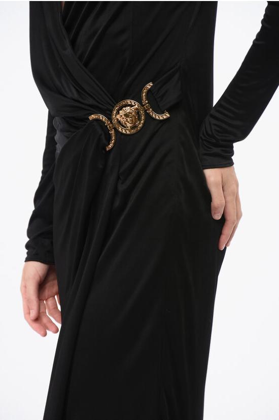  베르사체 롱 원피스 1016412 1A10183 1B000 Black - VERSACE