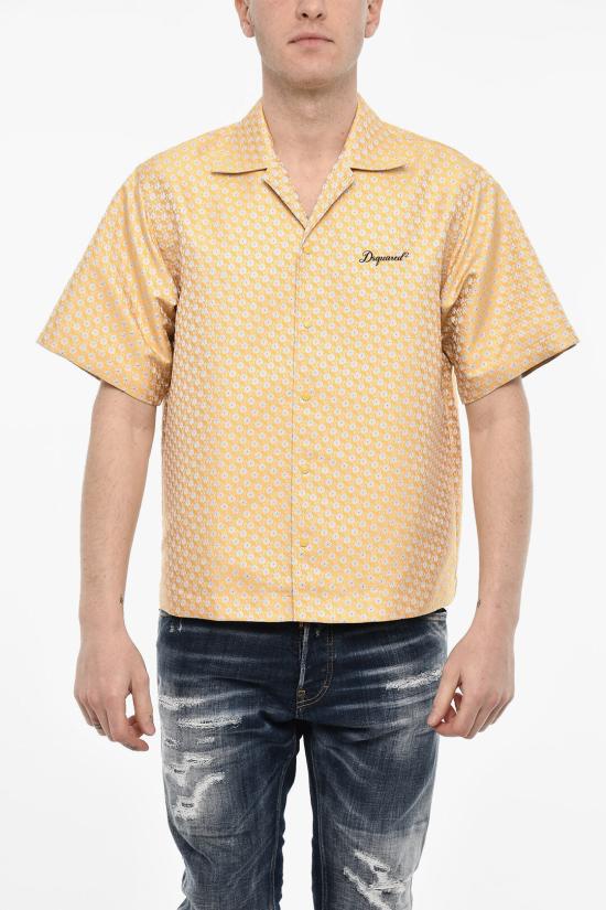  디스퀘어드2 반팔 셔츠 S71DM0705 D35017 001F Yellow