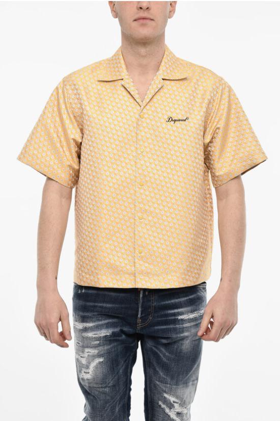  디스퀘어드2 반팔 셔츠 S71DM0705 D35017 001F Yellow