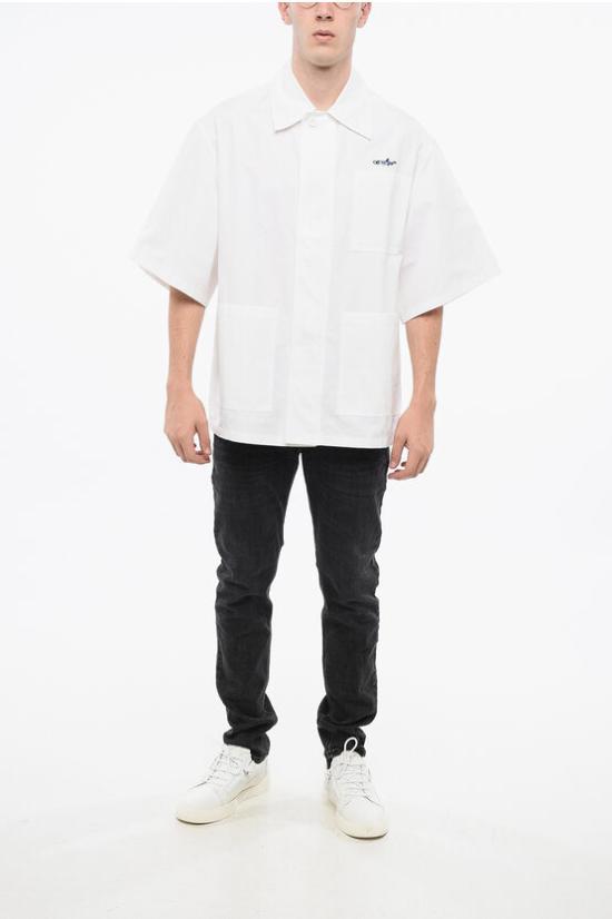  오프화이트 반팔 셔츠 OMGG007S23FAB004 0110 White - OFF WHITE