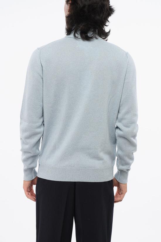  마르지엘라 터틀넥 SI1HA0010 S17783 488 Light blue - MAISON MARGIELA