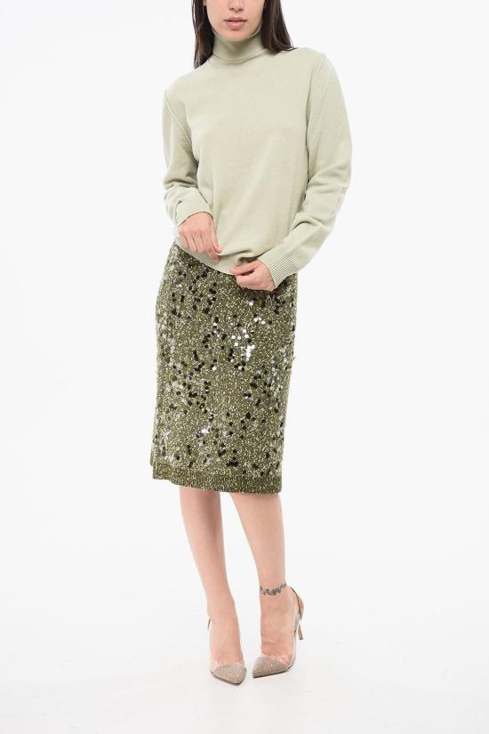  마르지엘라 에코 캐시미어 하이넥 스웨터 SI0HA0003 S17809 709 Green - MAISON MARGIELA