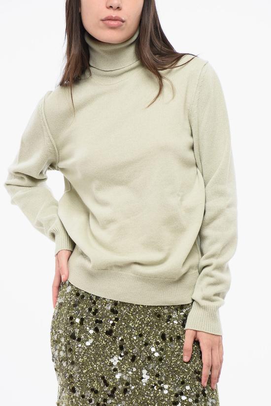  마르지엘라 에코 캐시미어 하이넥 스웨터 SI0HA0003 S17809 709 Green