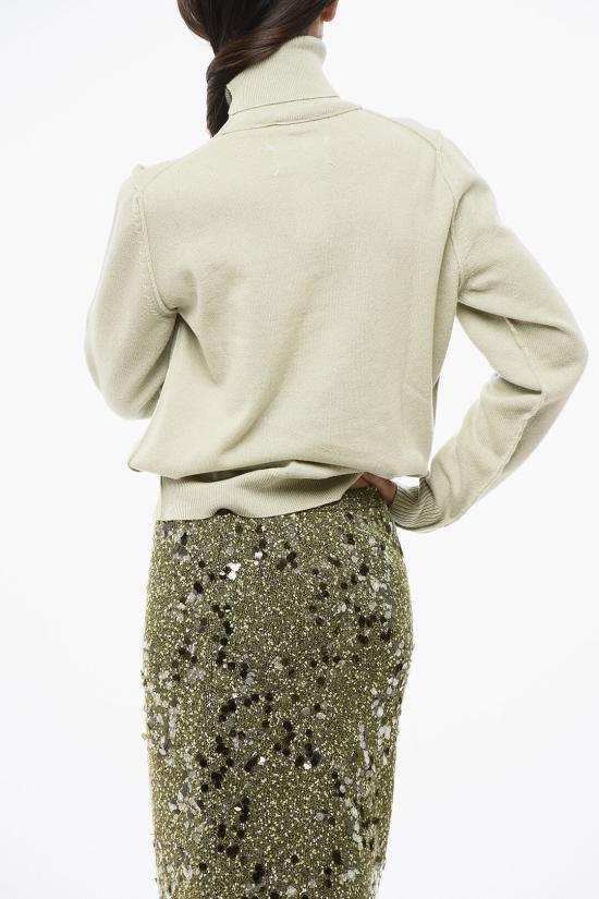  마르지엘라 에코 캐시미어 하이넥 스웨터 SI0HA0003 S17809 709 Green - MAISON MARGIELA