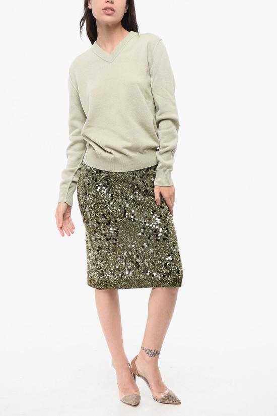  마르지엘라 스웨터 SI0HA0001 S17809 709 Green - MAISON MARGIELA