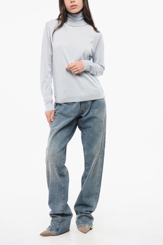  마르지엘라 터틀넥 SI0HA0006 S17814 488F Light blue - MAISON MARGIELA