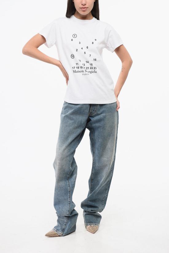  마르지엘라 반팔 티셔츠 S51GC0516 S22816 100 Black White - MAISON MARGIELA