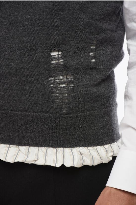  마르지엘라 니트 베스트 S50HA1009 S17784 860 Gray - MAISON MARGIELA