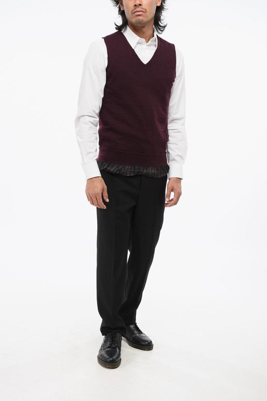  마르지엘라 니트 베스트 S50HA1009 S17784 359 Burgundy - MAISON MARGIELA