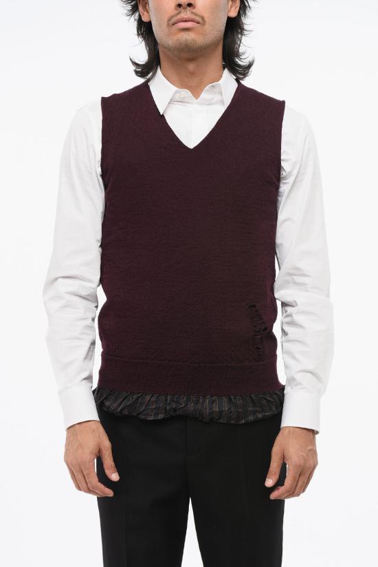  마르지엘라 니트 베스트 S50HA1009 S17784 359 Burgundy