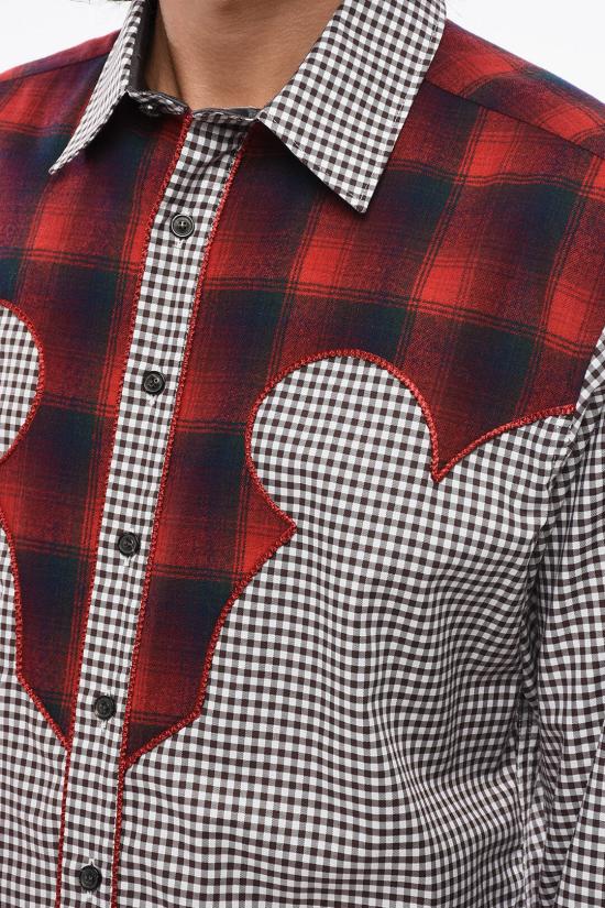  마르지엘라 긴팔 셔츠 S67DT0008 S78212 143F Black White - MAISON MARGIELA