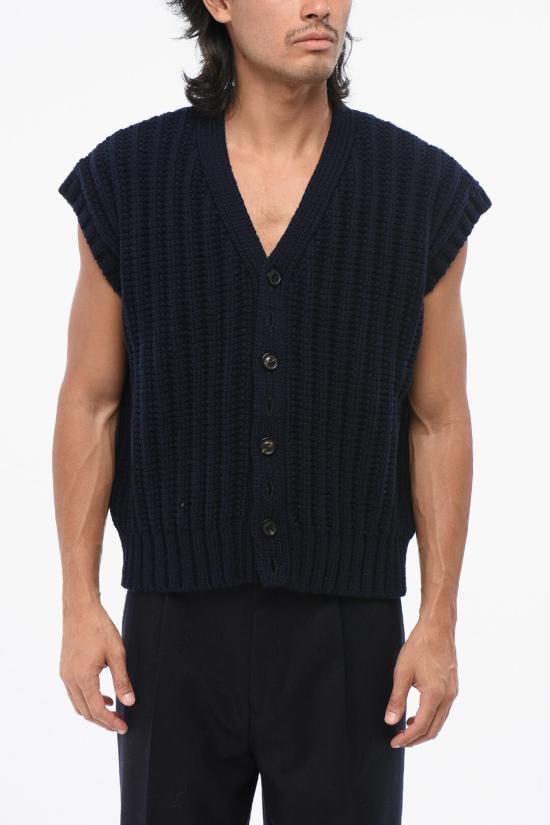  마르지엘라 니트 베스트 S67HP0012 S18346 511 Midnight blue