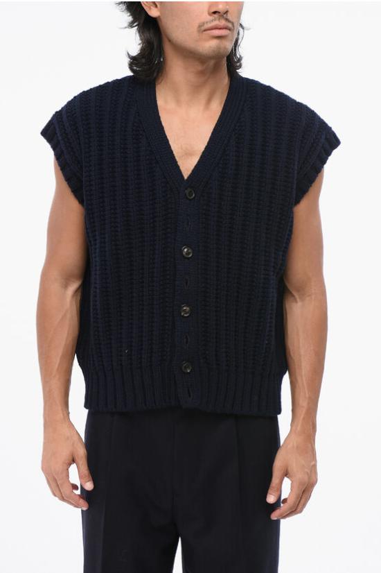  마르지엘라 니트 베스트 S67HP0012 S18346 511 Midnight blue