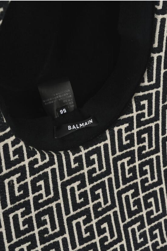  발망 버킷햇 AF1XB025CB82GFE Beige Nero - BALMAIN