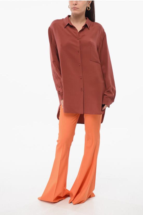  슈퍼 블론드 셔츠 SHIRTTRSILKTEX28 Red - SUPER BLOND