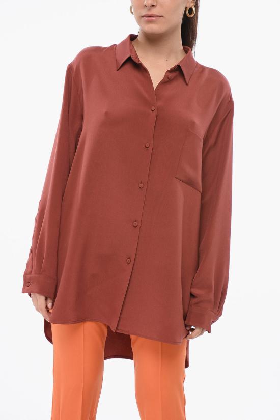  슈퍼 블론드 셔츠 SHIRTTRSILKTEX28 Red