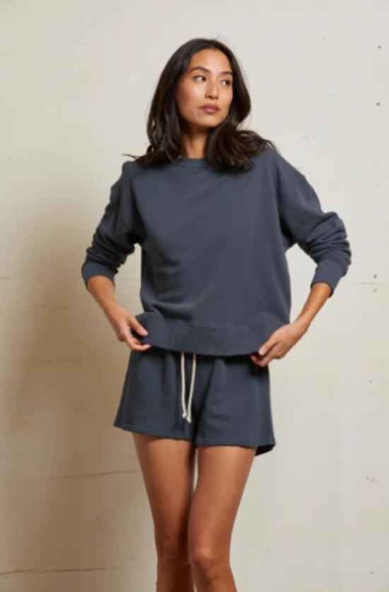  퍼펙트 화이트 티 숏팬츠 퍼펙트화이트티 레이라 프렌치 테리 스웨트 숏 나이트 - PERFECT WHITE TEE