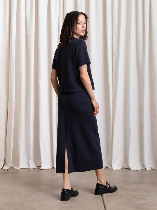  알리 골든 반팔 티셔츠 두꺼운 니트 티셔츠 - ALI GOLDEN