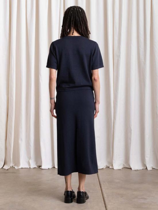  알리 골든 반팔 티셔츠 두꺼운 니트 티셔츠 - ALI GOLDEN