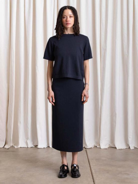  알리 골든 반팔 티셔츠 두꺼운 니트 티셔츠 - ALI GOLDEN