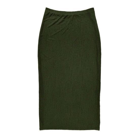  알리 골든 미디 스커트 메시 펜슬 스커트