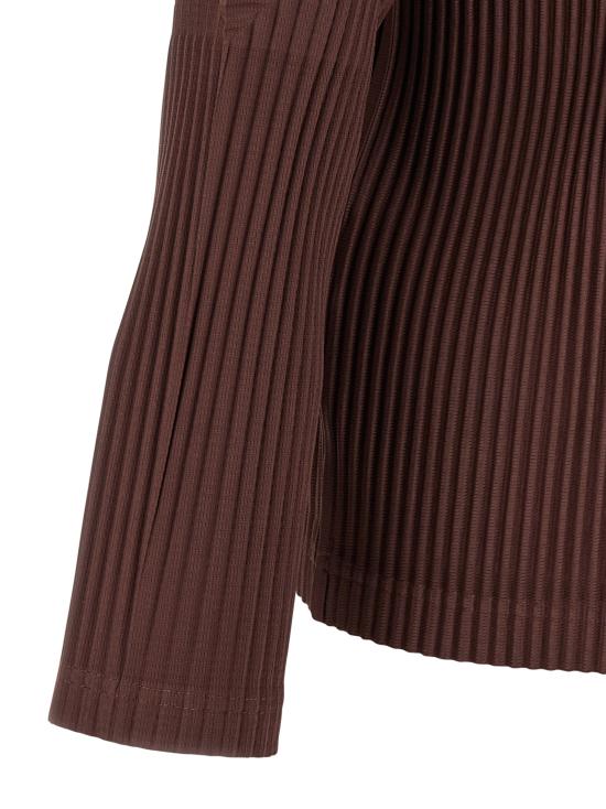 25FW 옴므 플리세 이세이 미야케 컬러 플리츠 긴팔 티셔츠  HP58JK18748 Brown - HOMME PLISSE' ISSEY MIYAKE