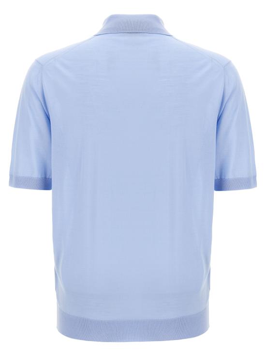 25FW 프라다 폴로 티셔츠 UMF003SOOO16UPF0012 Light Blue - PRADA