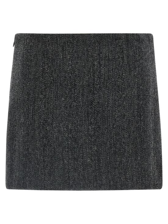 25FW 파로쉬 롱 스커트 D630447LOWOLF837 Gray - PAROSH