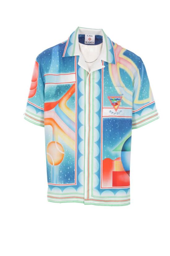 25FW 카사블랑카 반팔 셔츠 MPF25SH00301 RED