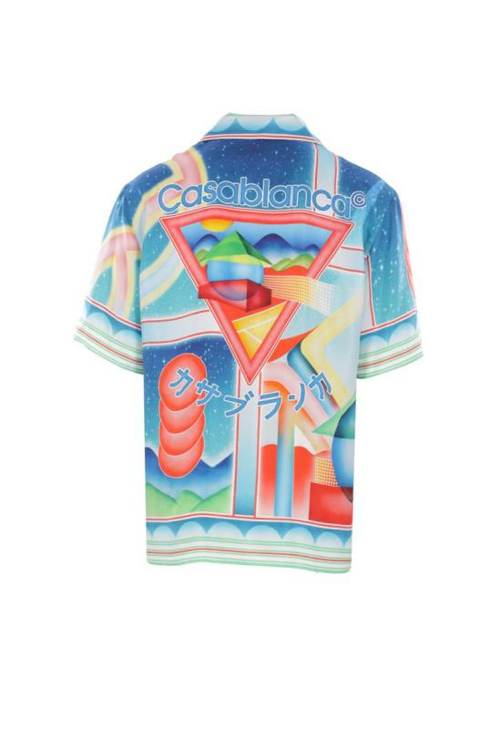 25FW 카사블랑카 반팔 셔츠 MPF25SH00301 RED - CASABLANCA