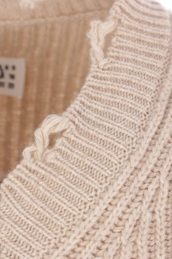 25FW MM6 메종마르지엘라 스웨터 SH0HN0003M13138806M Beige - MM6 MAISON MARGIELA