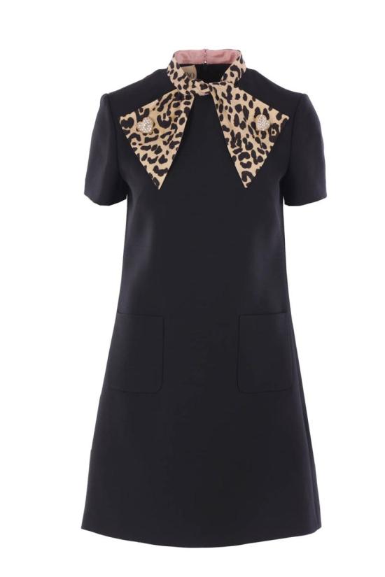 25FW 발렌티노 가라바니 원피스 7B3VAFH51CFBNH BLACK ANIMALIER