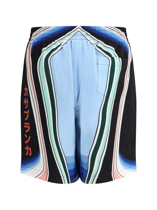 25FW 카사블랑카 숏팬츠 MPF25TR01205 GRAPHICMOU MULTICOLOUR - CASABLANCA