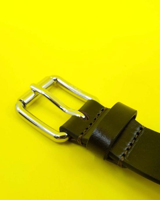  르메르 가죽 벨트 가죽 레일  다크 브라운 - LEMAIRE