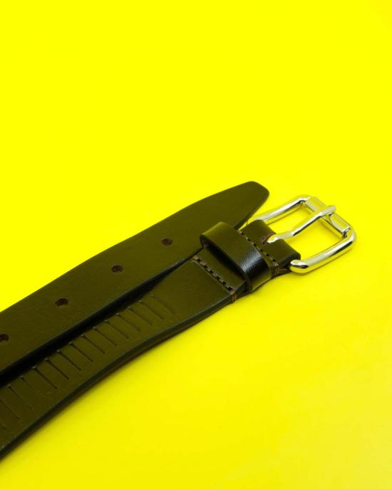  르메르 가죽 벨트 가죽 레일  다크 브라운 - LEMAIRE