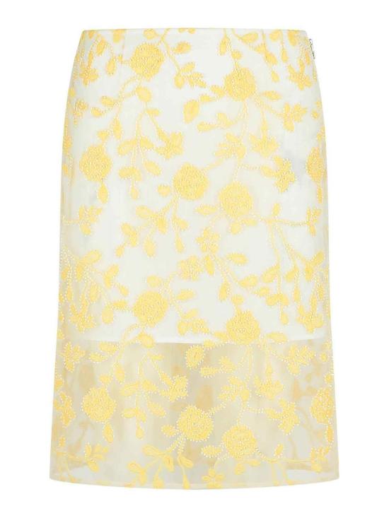 26SS 로테이트 바이 크리스텐슨 미디 스커트 113673858858 Yellow